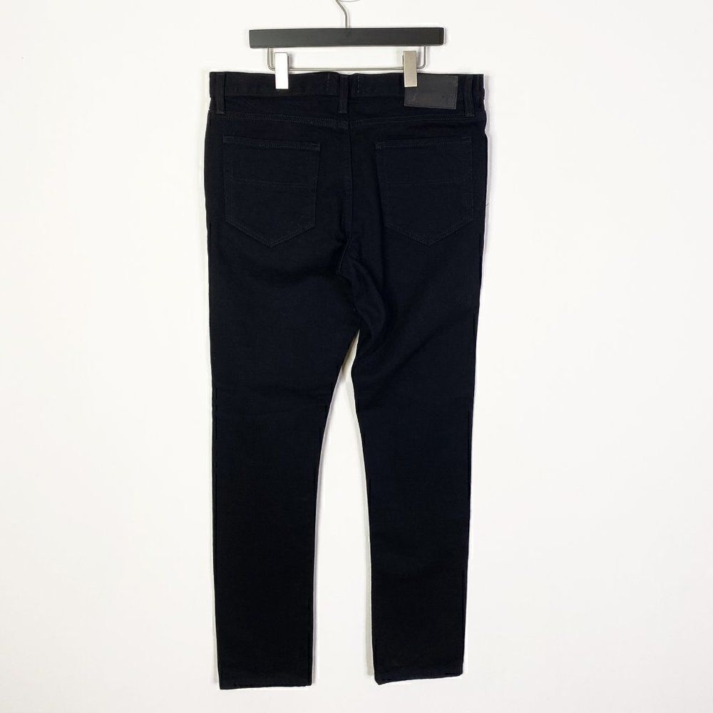 NEW Triarchy Slim Straight Black Button Fly Jeans - Picture 2 of 8